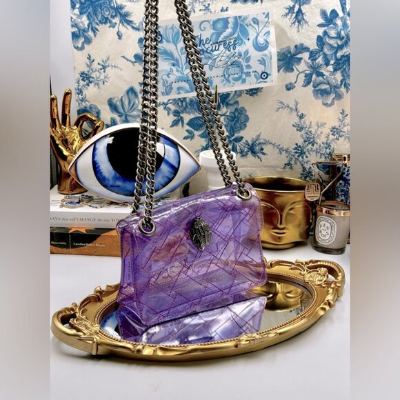 🆕 KURT GEIGER LONDON 🧿 NWOT Mini Kensington Crossbody Bag, Light Purple - Picture 2 of 16